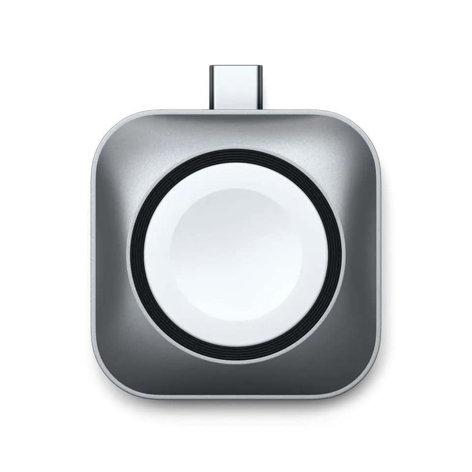 Satechi dock incarcare USB-C magnetic Apple Watch gri