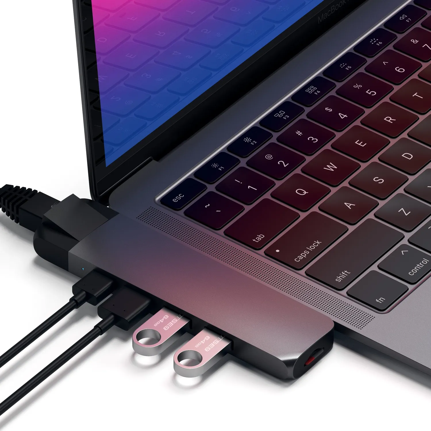 Satechi Type-C Pro Hub adaptor Space Gray Ethernet