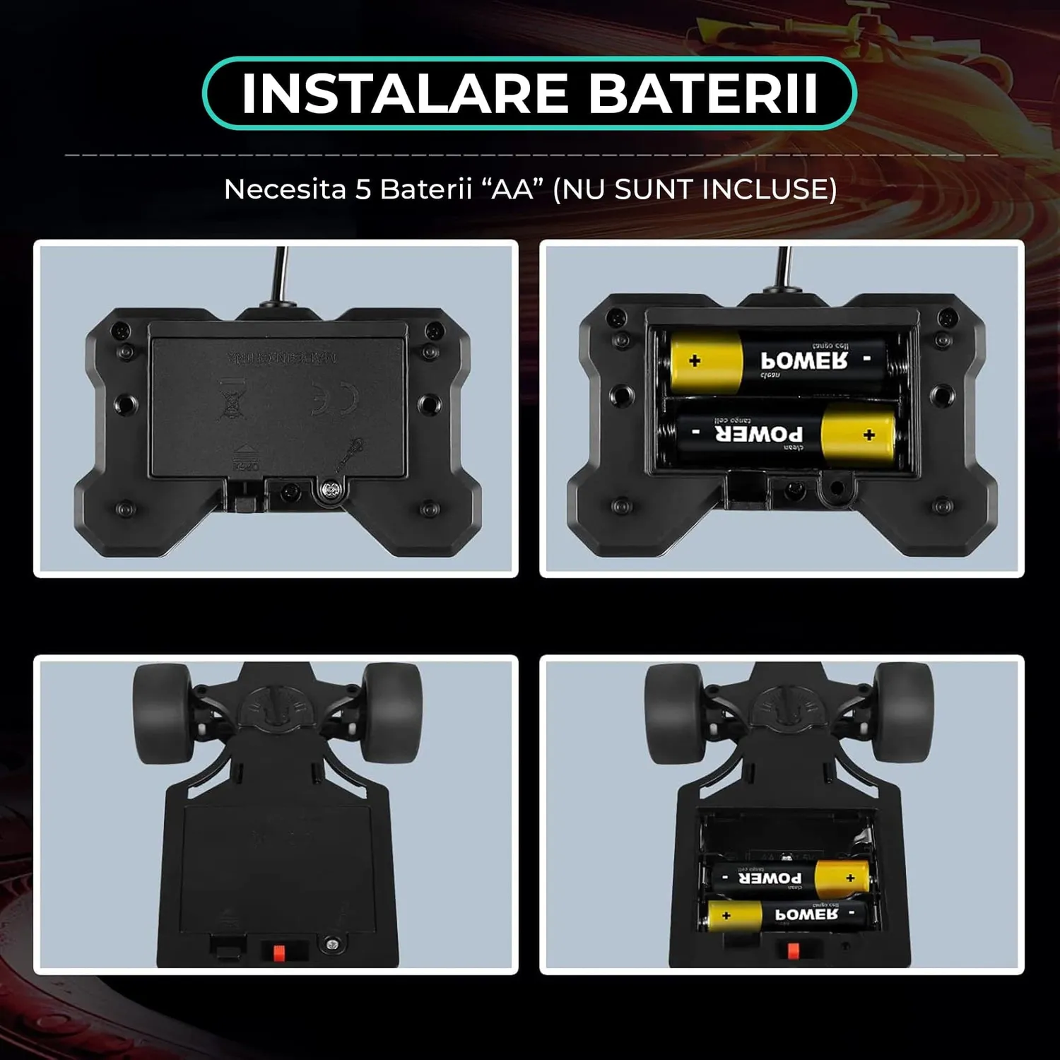 Timebox F1 masinuta RC 1:18 10km/h negru-albastru