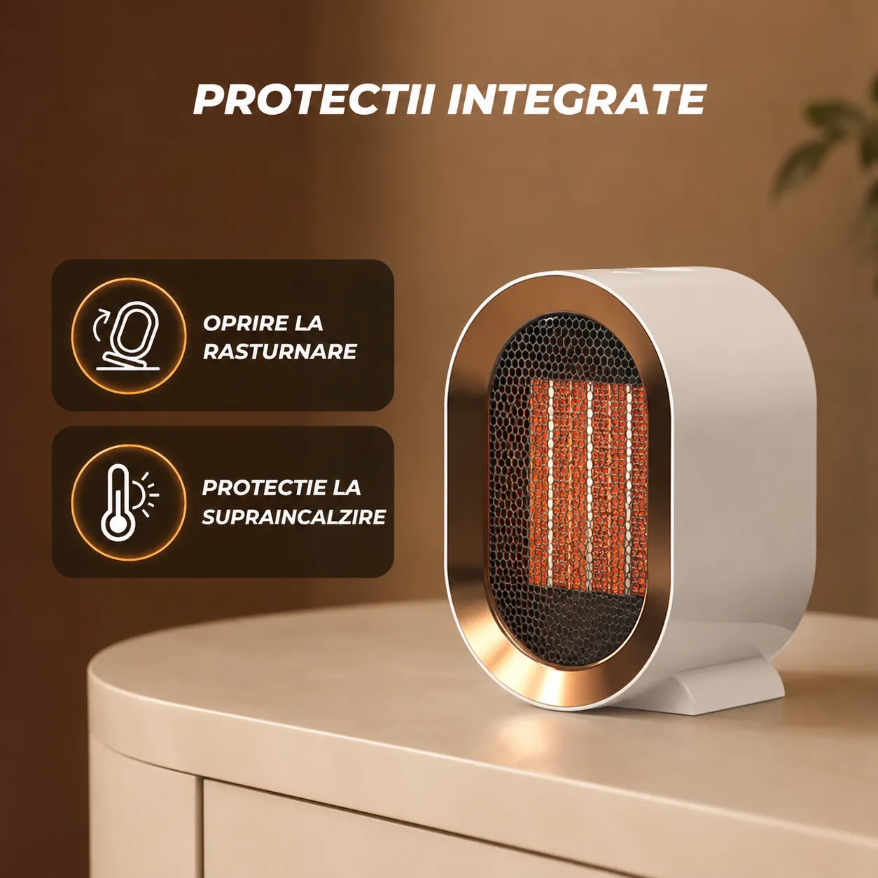 Timebox Aeroterma Ceramica 1200W Verde Compacta Silentioasa