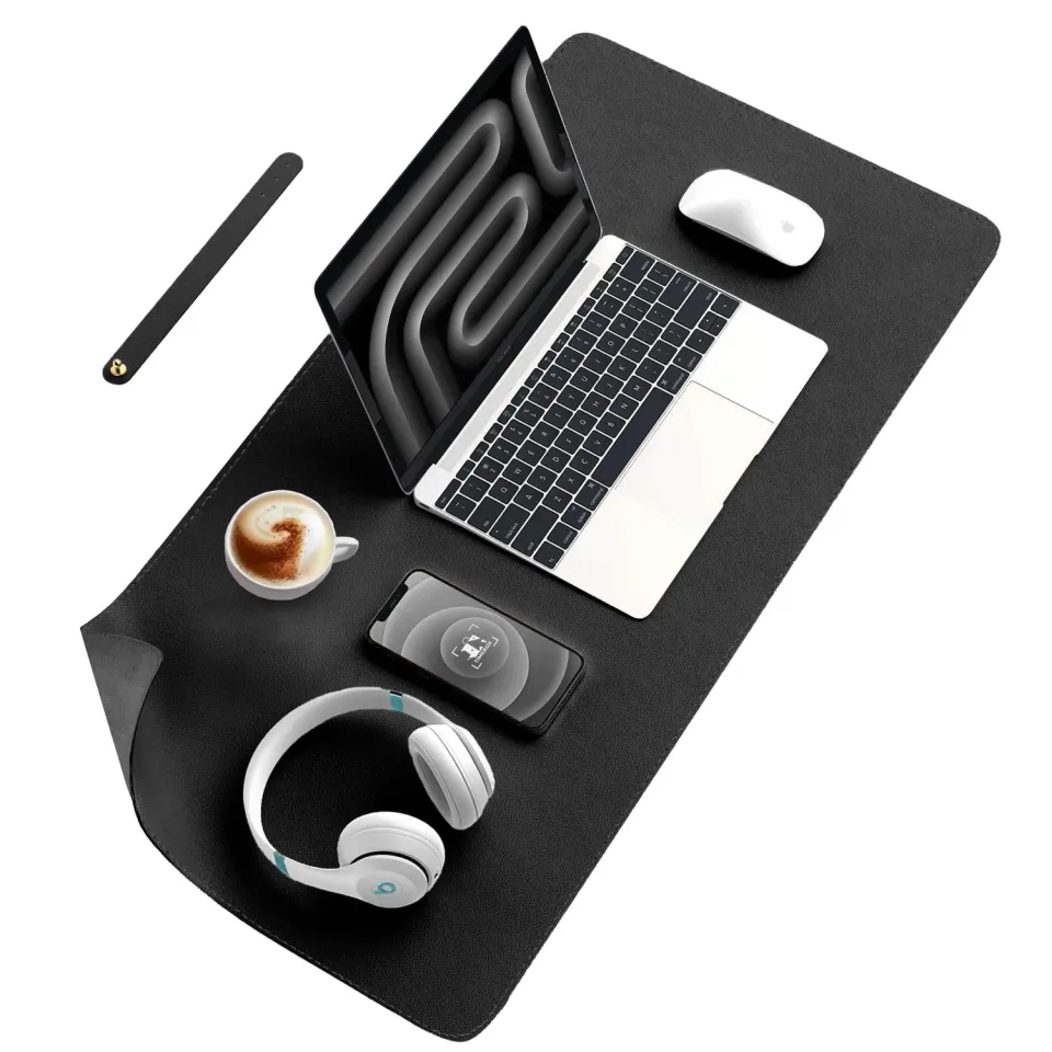 Timebox XXL 90x45 cm mousepad birou negru impermeabil
