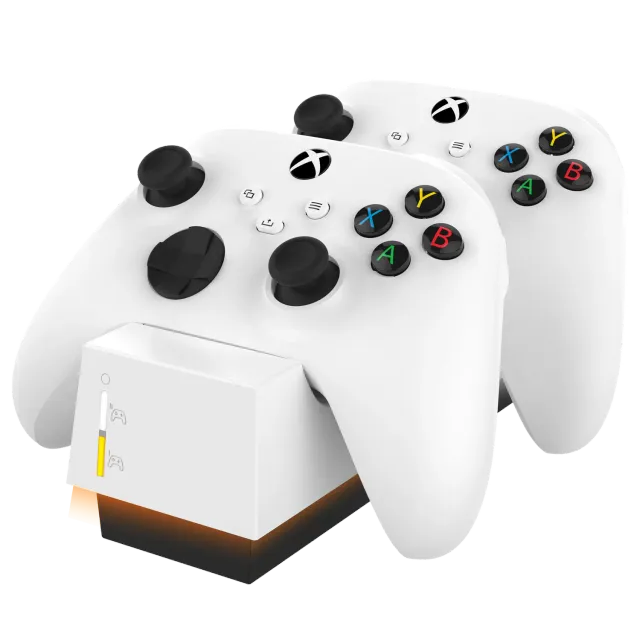 snakebyte Twin Charge X statie incarcare Xbox alba 2x1100mAh