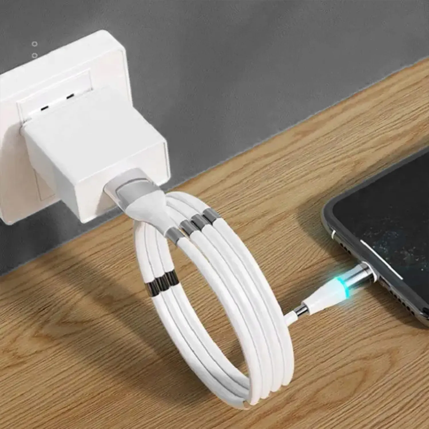 Timebox 3 in 1 Cablu Magnetic 1m Fast Charge USB