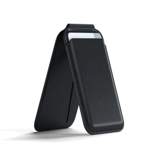 Satechi Vegan portofel magnetic iPhone negru 4 carduri