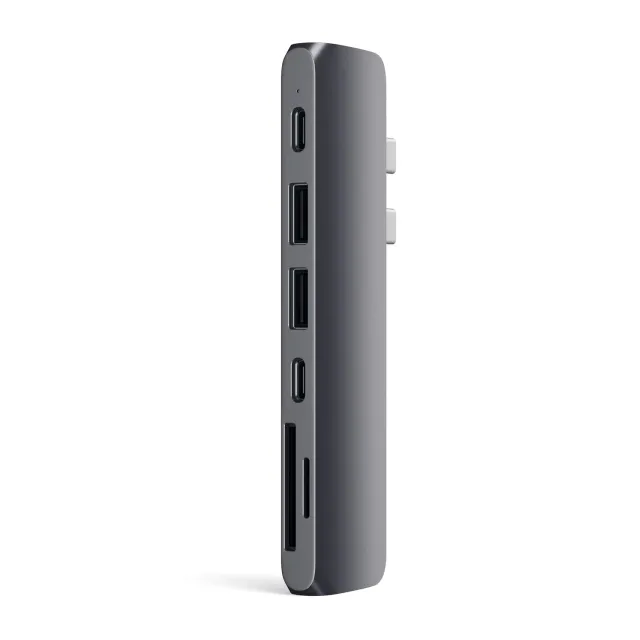 Satechi Type-C Pro Hub adaptor USB-C gri spatial