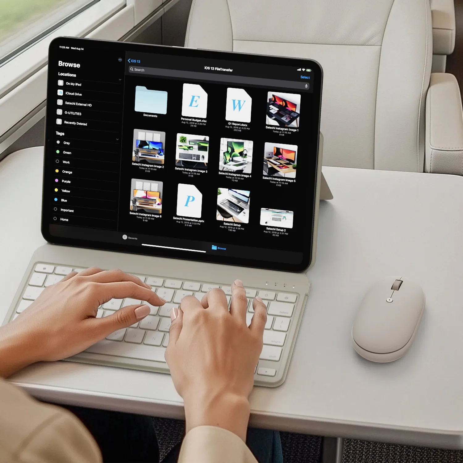 Satechi OntheGo mouse bluetooth negru compact