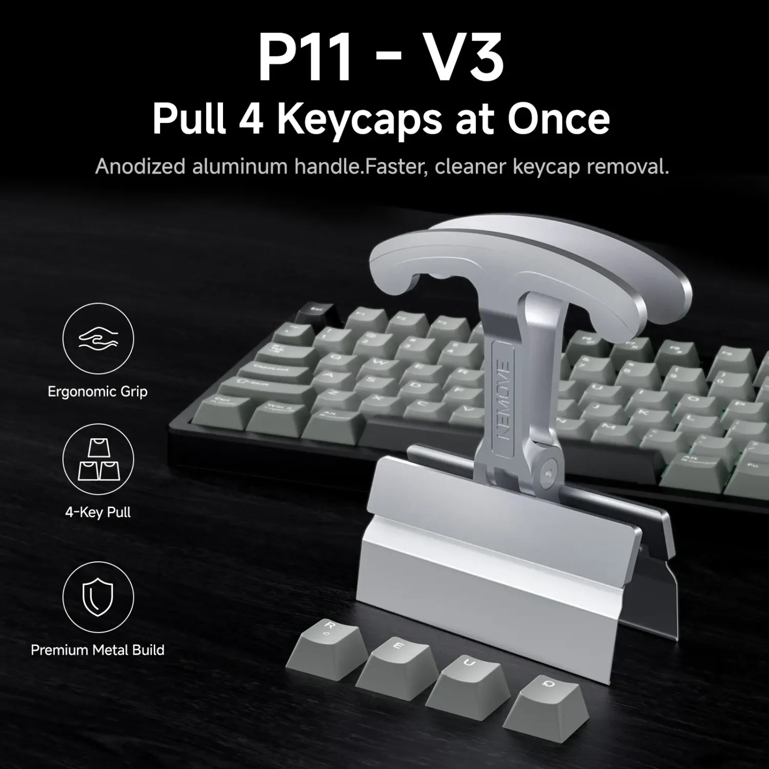 Kemove P11-V3 puller keycap aluminiu 4 taste