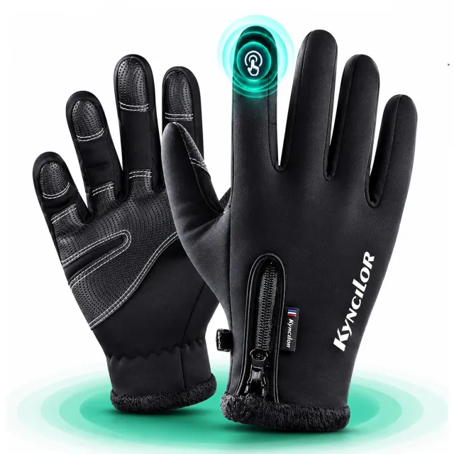 Timebox mănuși sport iarnă M negre tactile