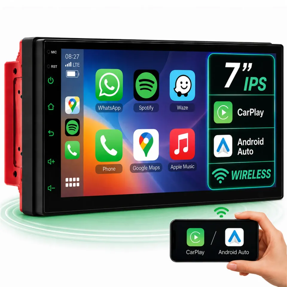 Timebox navigație auto 7 inch CarPlay wireless 2+32G