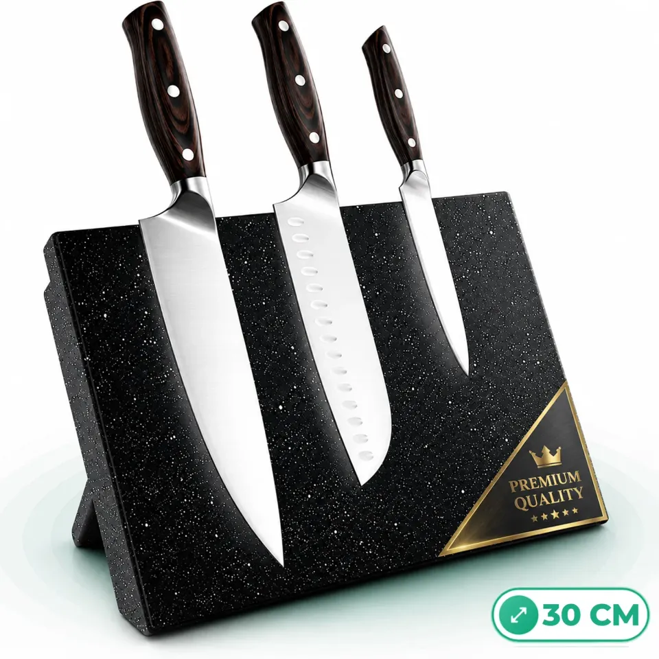 Timebox suport magnetic cutite 7-9 piese negru lemn