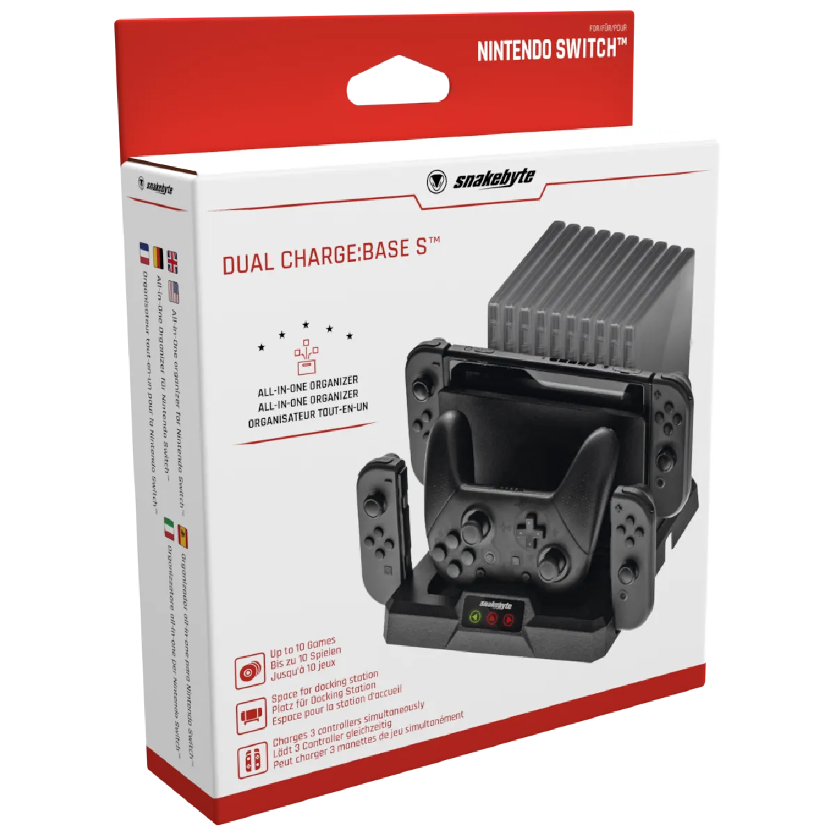 snakebytes DUAL CHARGE:BASE S statie incarcare Switch