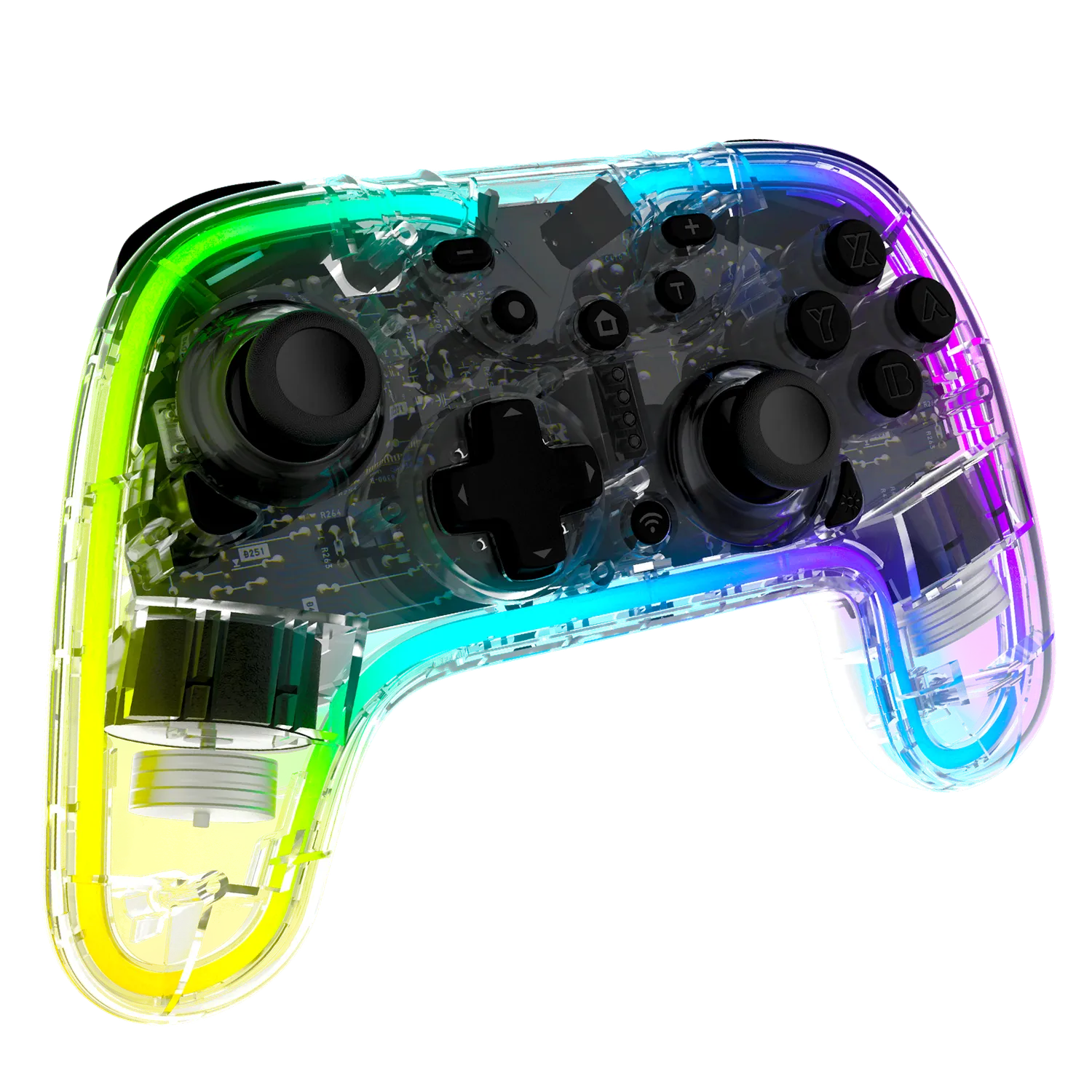 snakebytes Gamepad RGB S controller Switch RGB negru