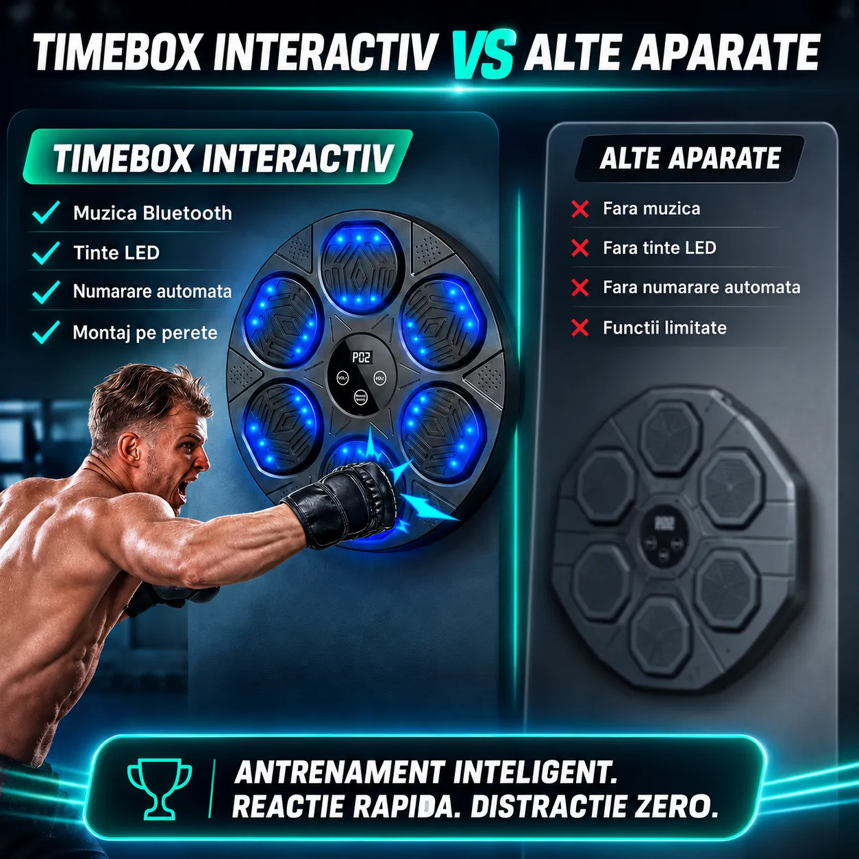 Timebox aparat box perete 40x40cm contor incepatori