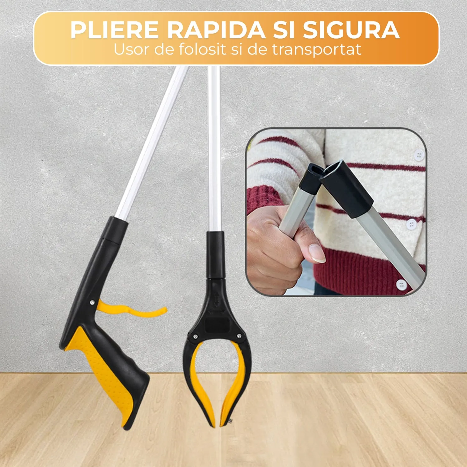 Timebox Cleste Pliabil Extensibil Aluminiu Portocaliu magnet