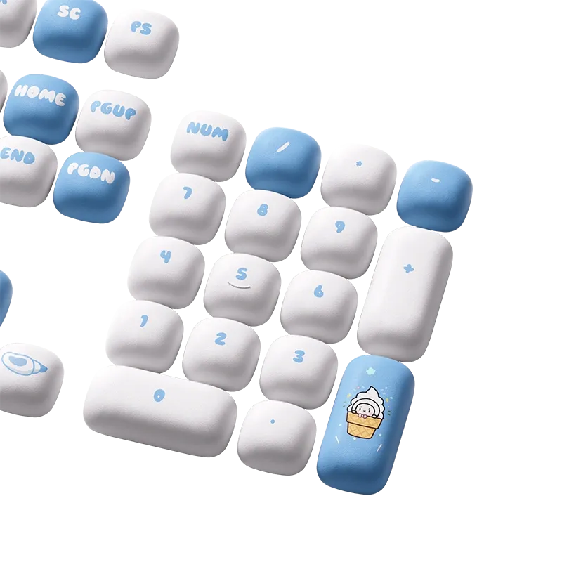 MonsGeek Poco Family set keycap-uri pastel