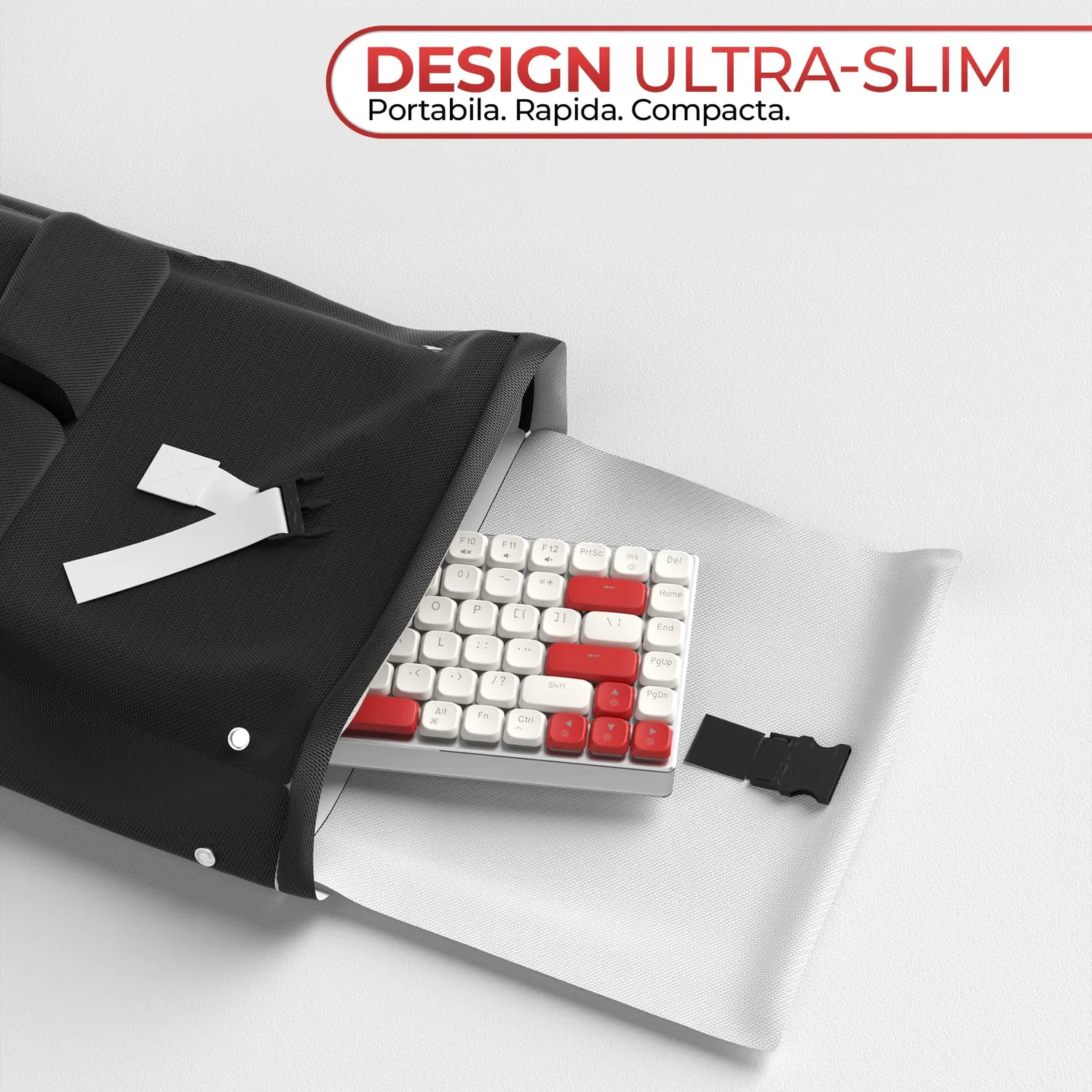 Timebox Tastatura Mecanica Gaming Brown Switch Wireless Alba RGB