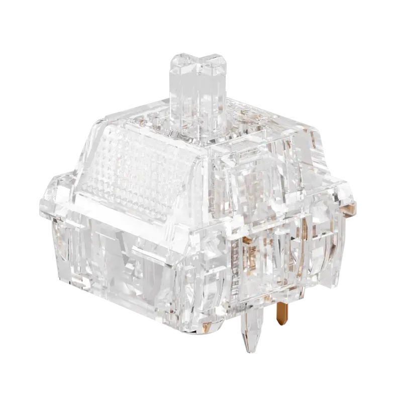 MonsGeek Crystal Silver U1 switch-uri lubrifiate