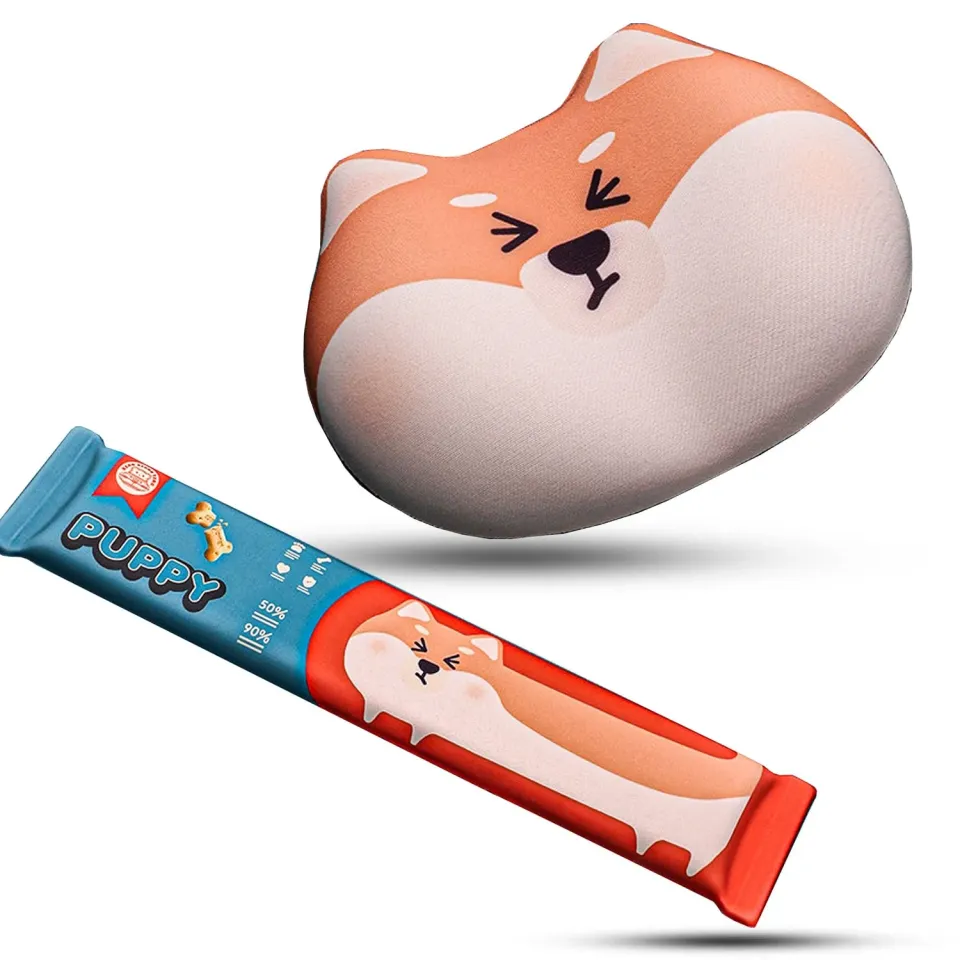 Timebox Shiba Inu mousepad ergonomic cu wrist rest