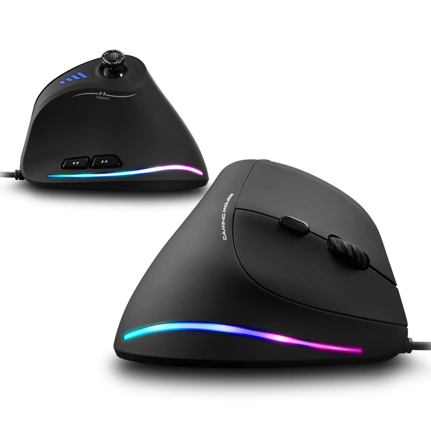 Timebox Vertical mouse gaming 10000 DPI negru RGB