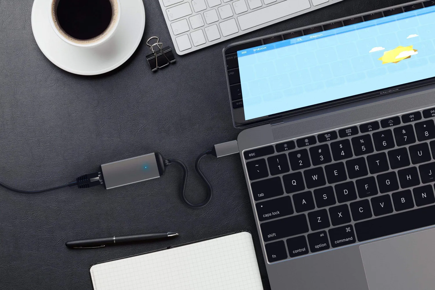 Satechi Type-C adaptor Gigabit Ethernet Space Gray