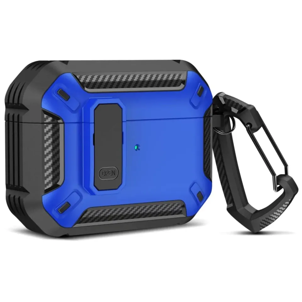 Timebox Husa AirPods Pro Negru/Albastru anti-soc