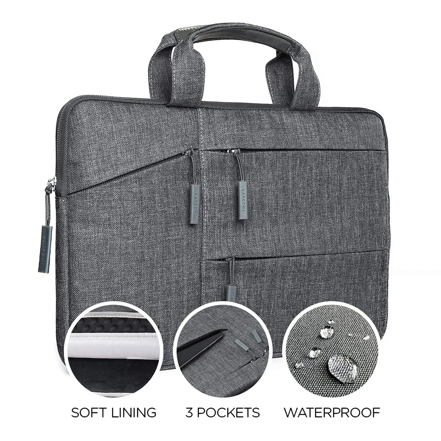 Satechi Water-Resistant husa laptop 13 inch neagra