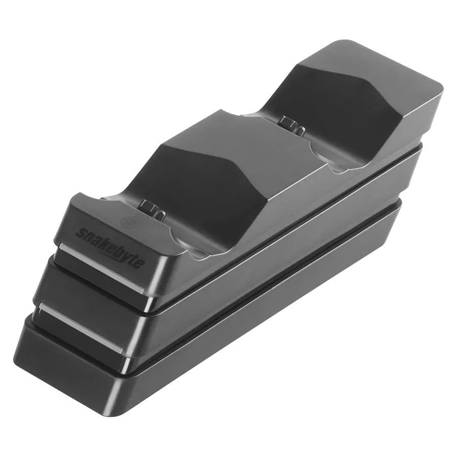 snakebyte Twin Charge 4 statie incarcare PS4 neagra 2 sloturi