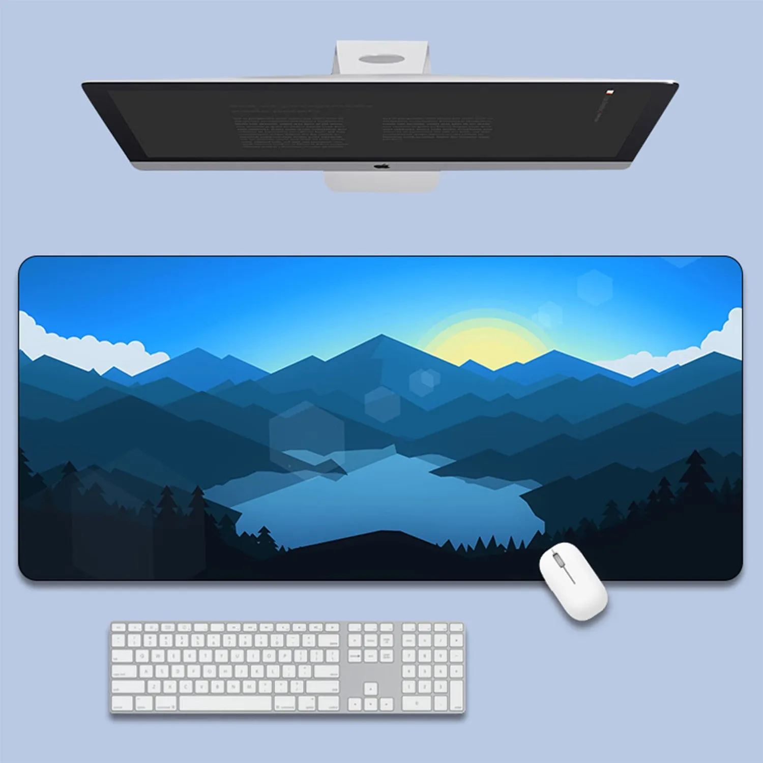 Timebox mousepad gaming XXL 80x40cm albastru