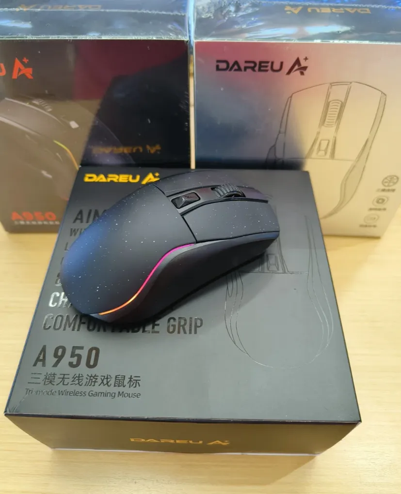 Dareu A950 mouse gaming negru cu dock RGB