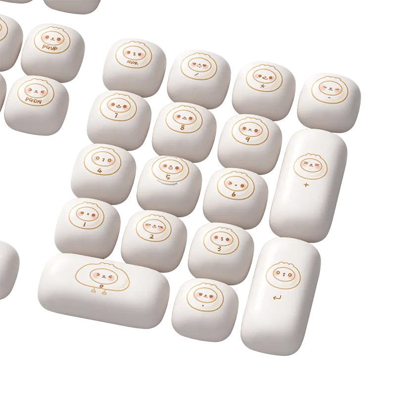 MonsGeek Steamed Buns capace taste 144 keycaps