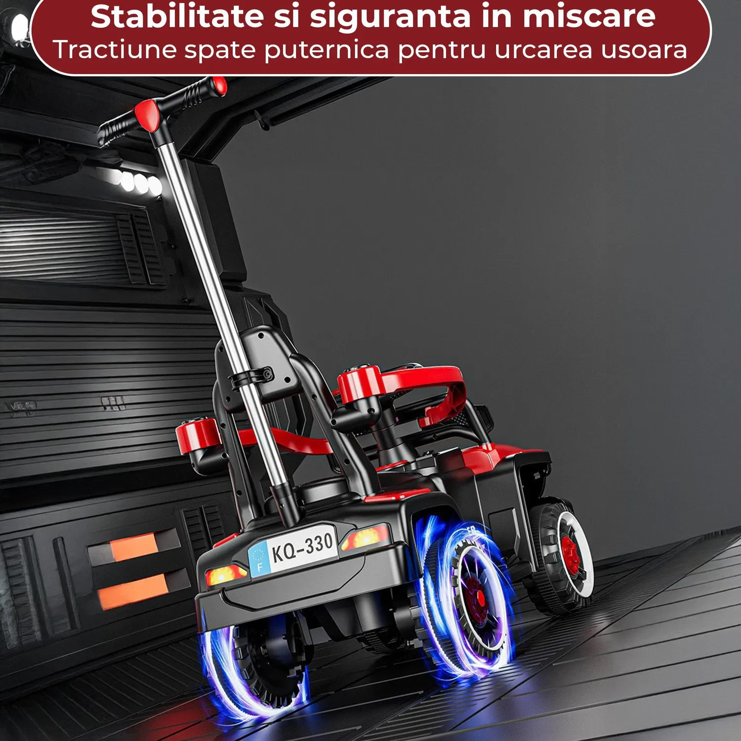Timebox Masinuta electrica copii Off-road Rosu cu balans