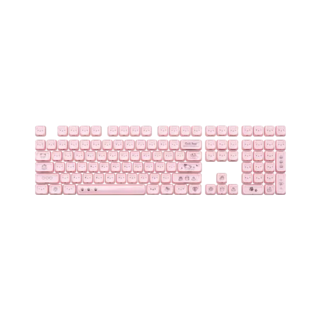 MonsGeek Greedy Bear set keycaps 119 taste PBT