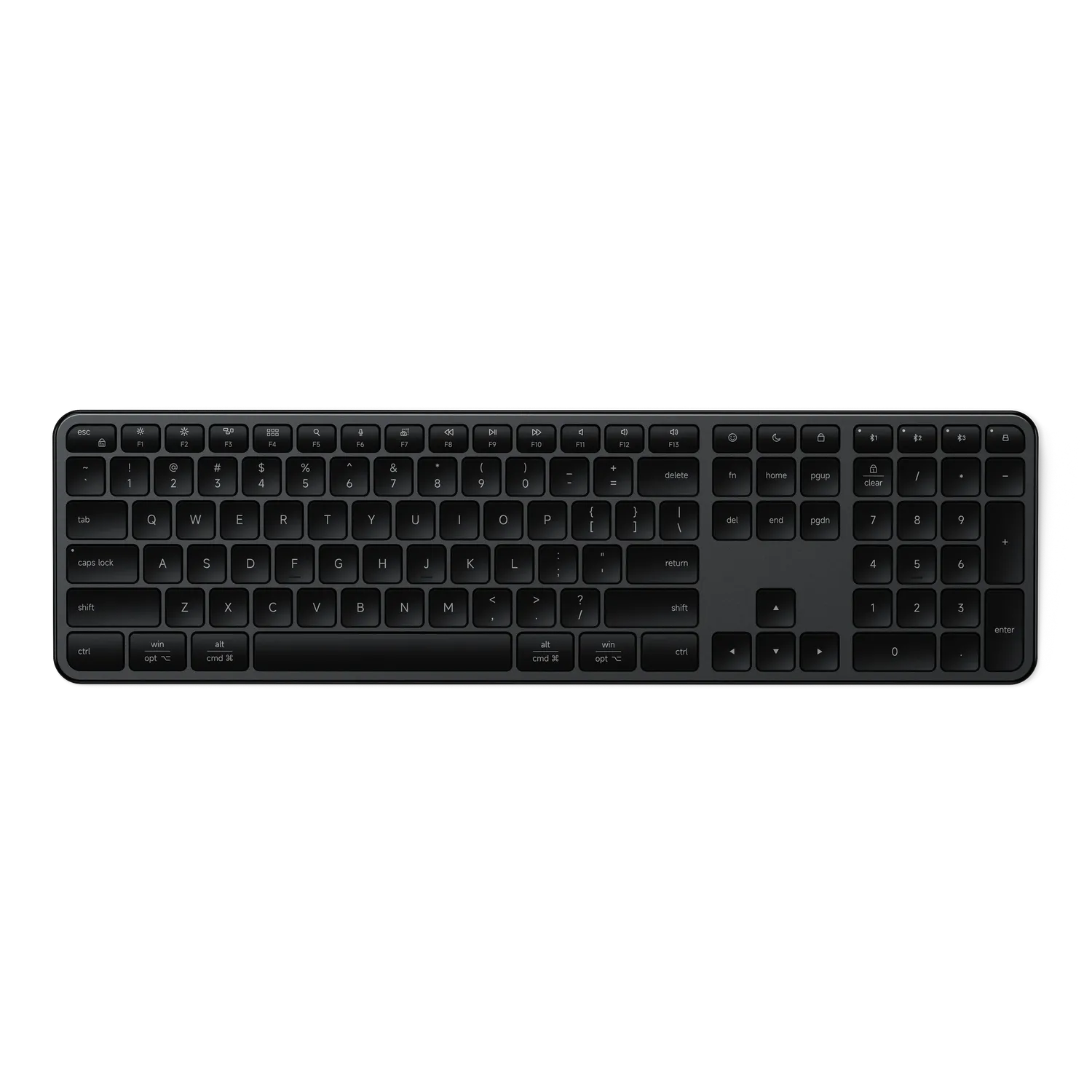 Satechi Slim EX3 tastatură wireless argintie 4-device numpad