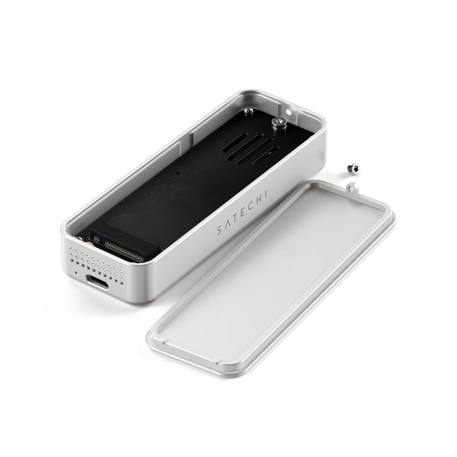 DotDisk 80Gbps carcasa SSD Silver aluminiu