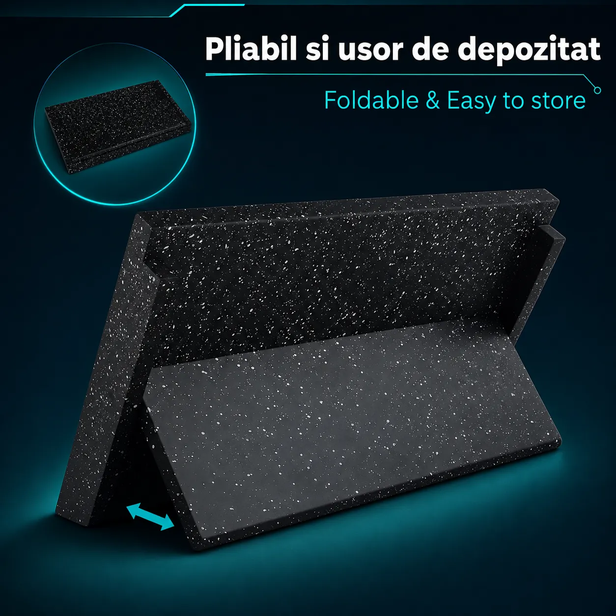 Timebox suport magnetic cutite 7-9 piese negru lemn