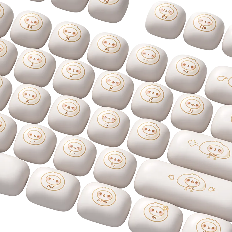 MonsGeek Steamed Buns capace taste 144 keycaps