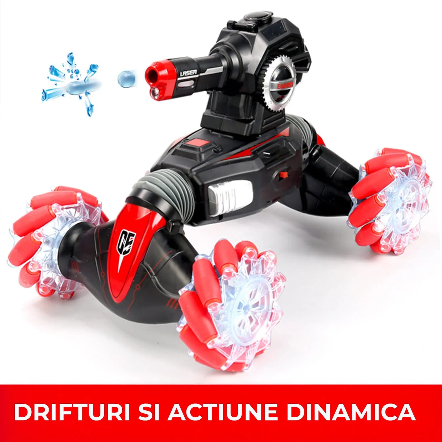 Timebox Drift Off-Road masinuta rosie cu gesturi