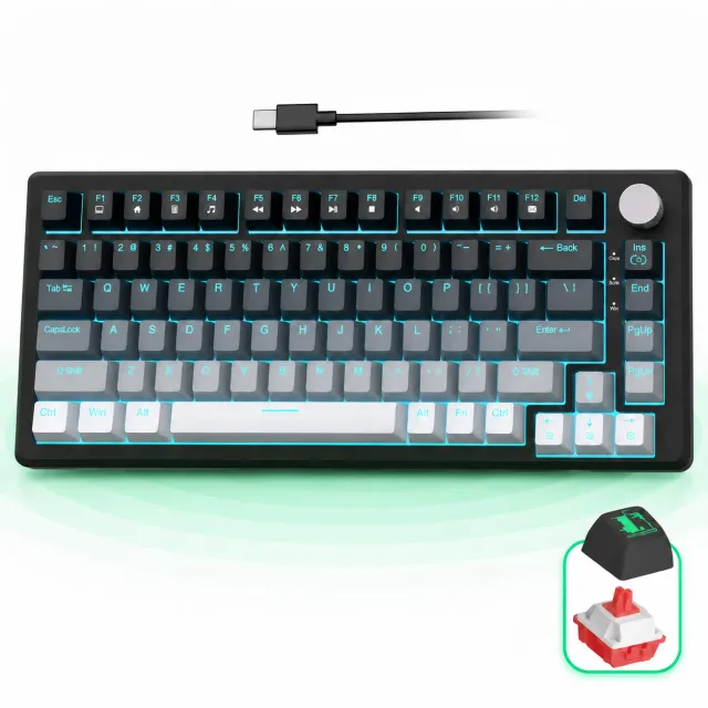 Timebox 75% tastatura mecanica Red Switch hot-swap