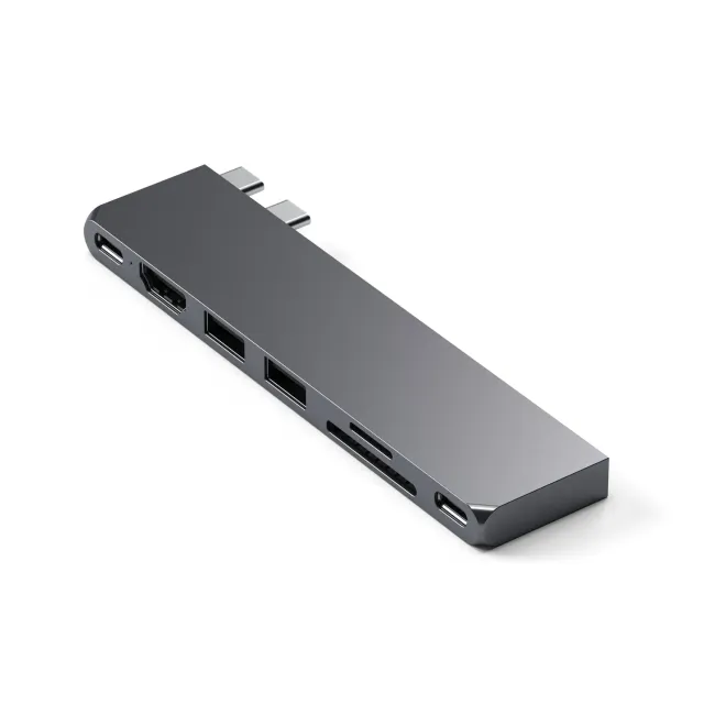 Satechi Pro Hub Slim statie andocare argintie 6-in-1