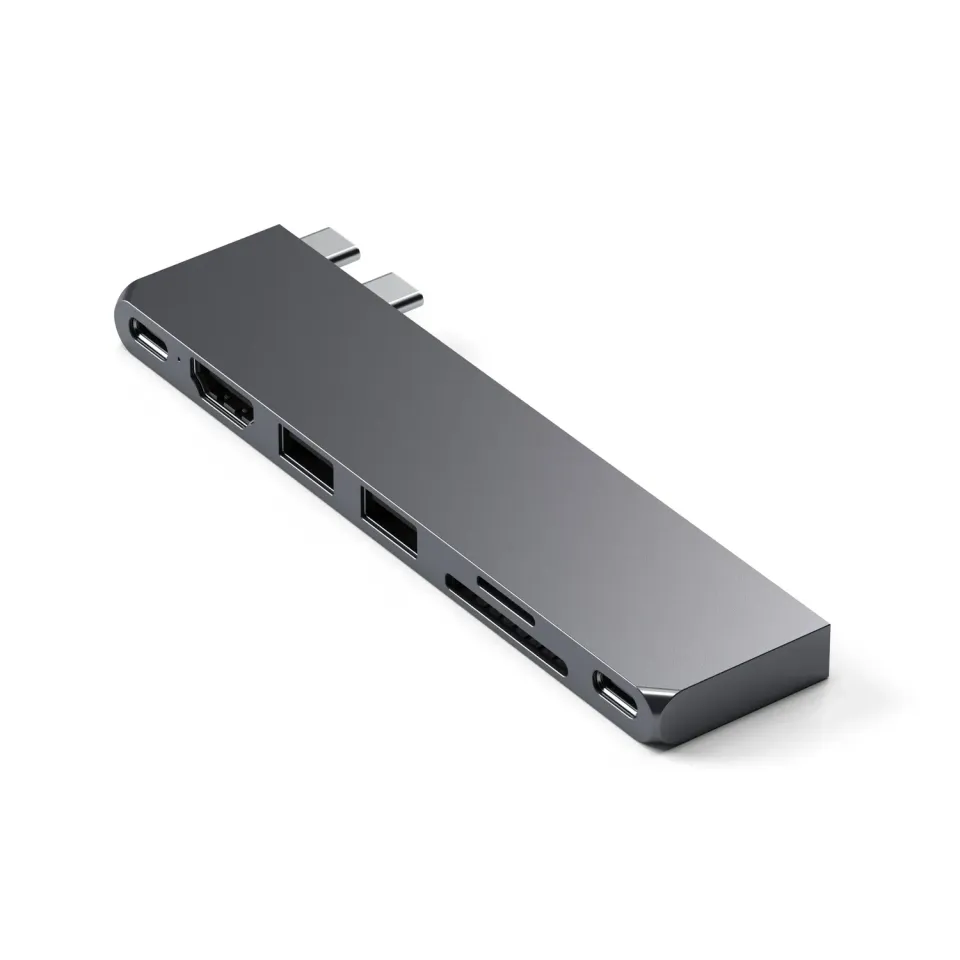 Satechi Pro Hub Slim statie andocare argintie 6-in-1