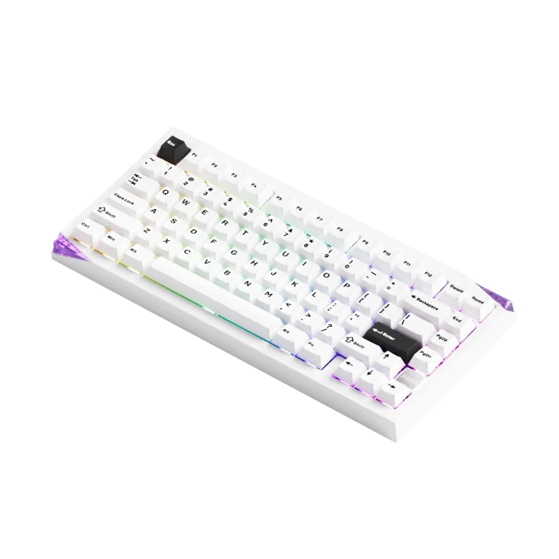 MonsGeek Mineral 01 VIA Black on White tastatura