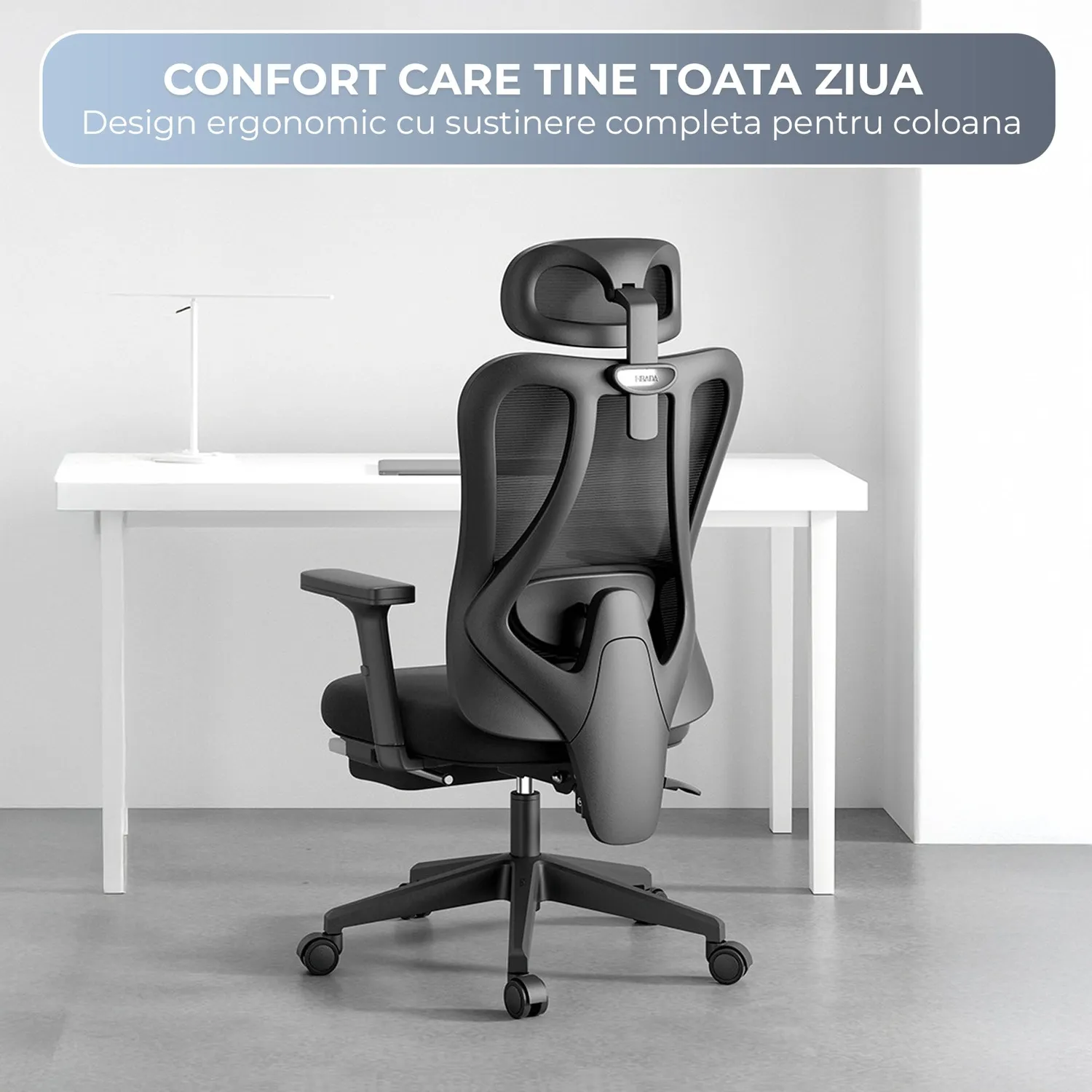Timebox Ergonomic scaun birou negru mesh