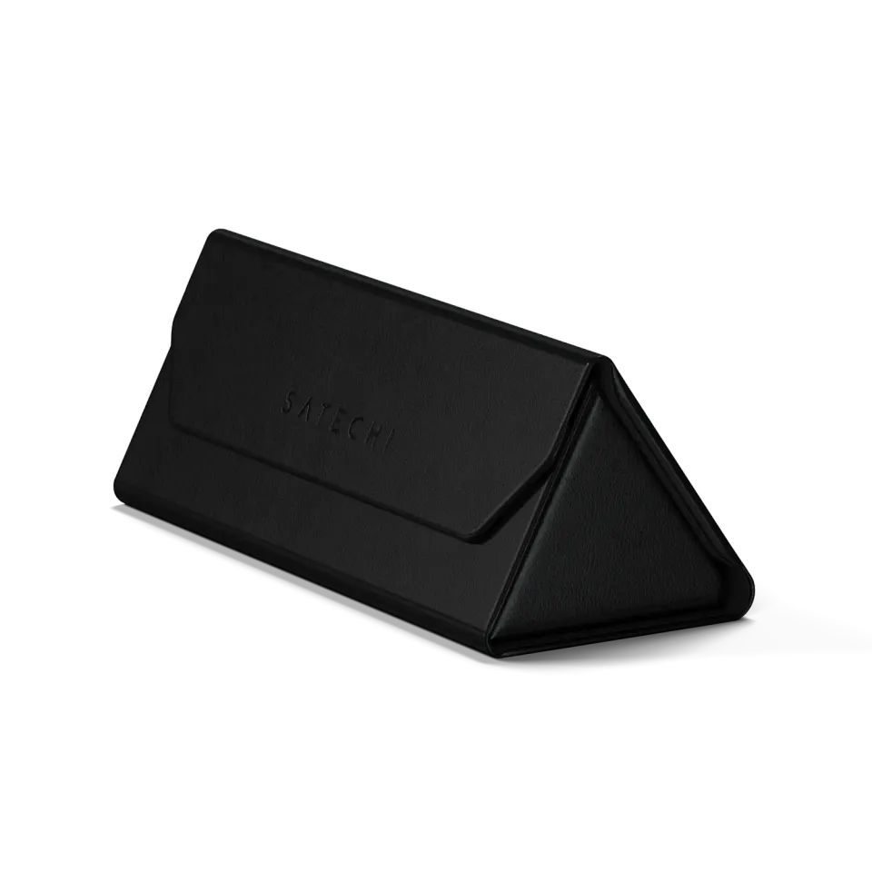 Satechi FindAll toc ochelari piele vegana negru Find My