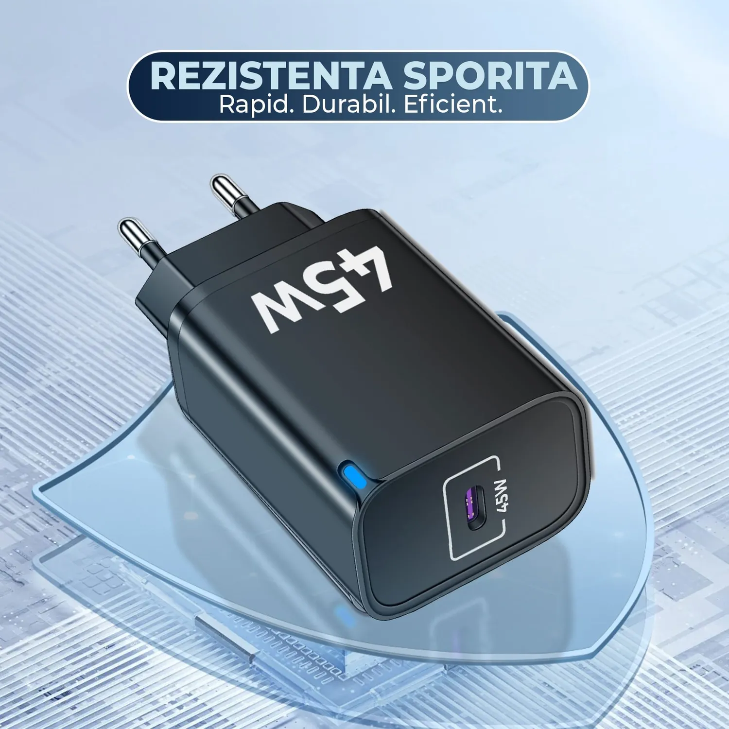 Timebox 45W incarcator retea Type-C negru fast charge
