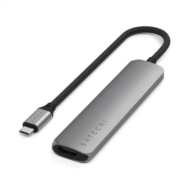 Satechi 6-in-1 Slim adaptor multiport USB-C HDMI 4K