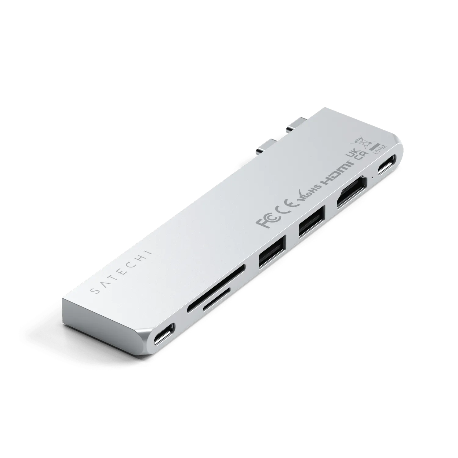 Satechi Pro Hub Slim statie andocare argintie 6-in-1