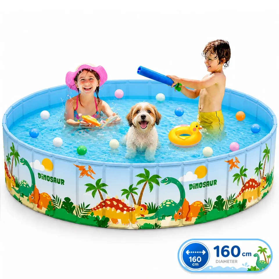 Timebox piscina copii pliabila 160cm PVC rotunda