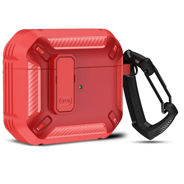 Timebox Husa protectie AirPods Pro rosu antisoc