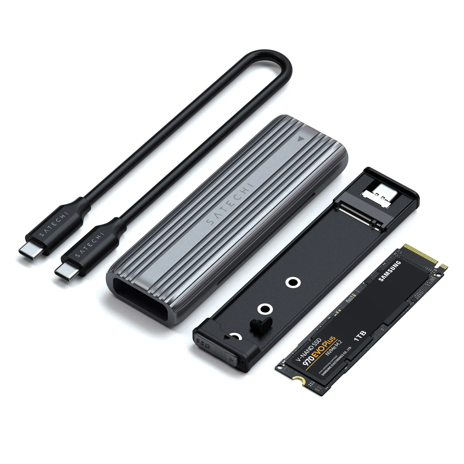 Satechi USB-C NVMe and SATA SSD carcasa SSD M.2 externa