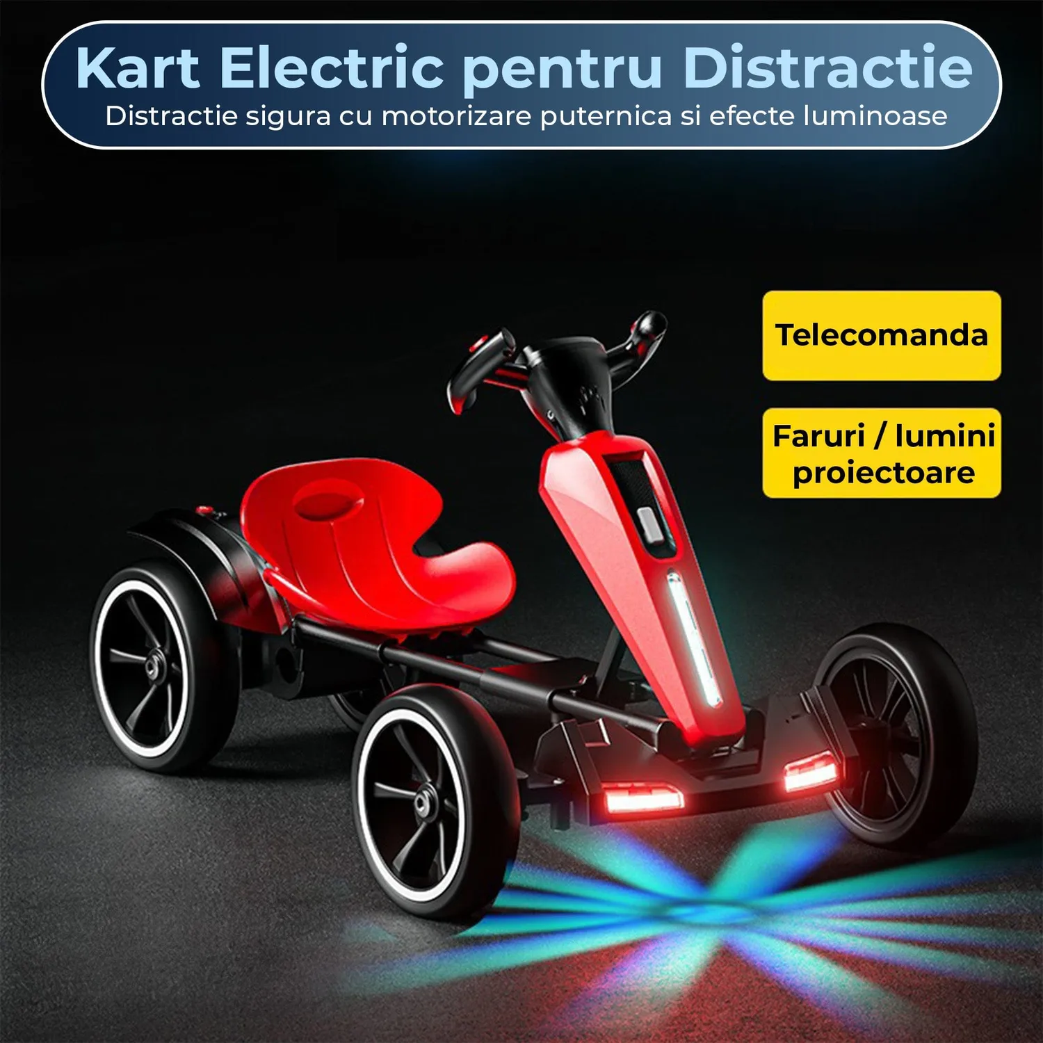 Timebox kart electric copii 6V/12V pliabil